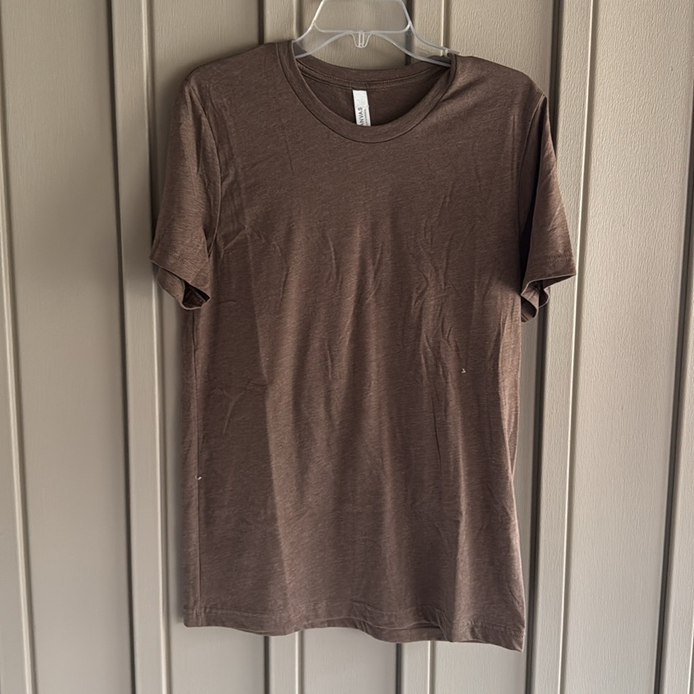 Bella Canvas Brown Short Sleeve Shirt size Medium